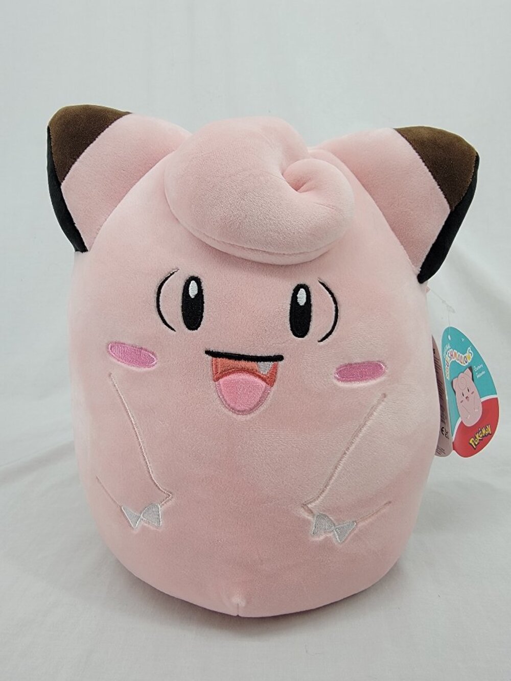 Pokemon Squishmallows Clefairy Plush - 10 In. Pink Ultra Soft Cuddly NWT